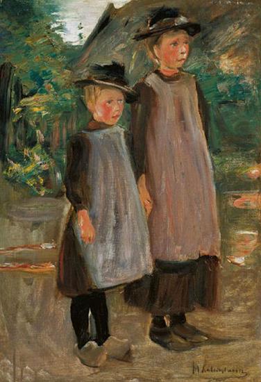 Max Liebermann Zwei hollandische Kinder china oil painting image